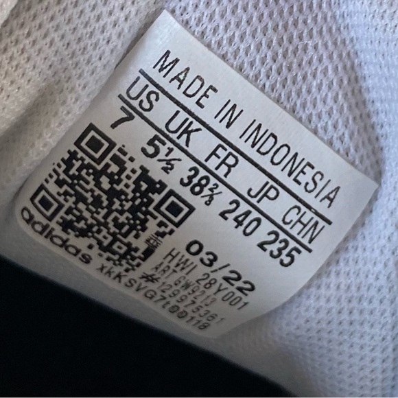 Adidas Grand Court 2.0 White/Gold Leather Sneakers (FIT LIKE A 7.5) - Picture 6 of 12